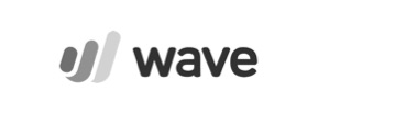 Logo with stylized wave symbol and the word "wave" in lowercase letters, presented in grayscale. No landmarks or historical buildings visible.